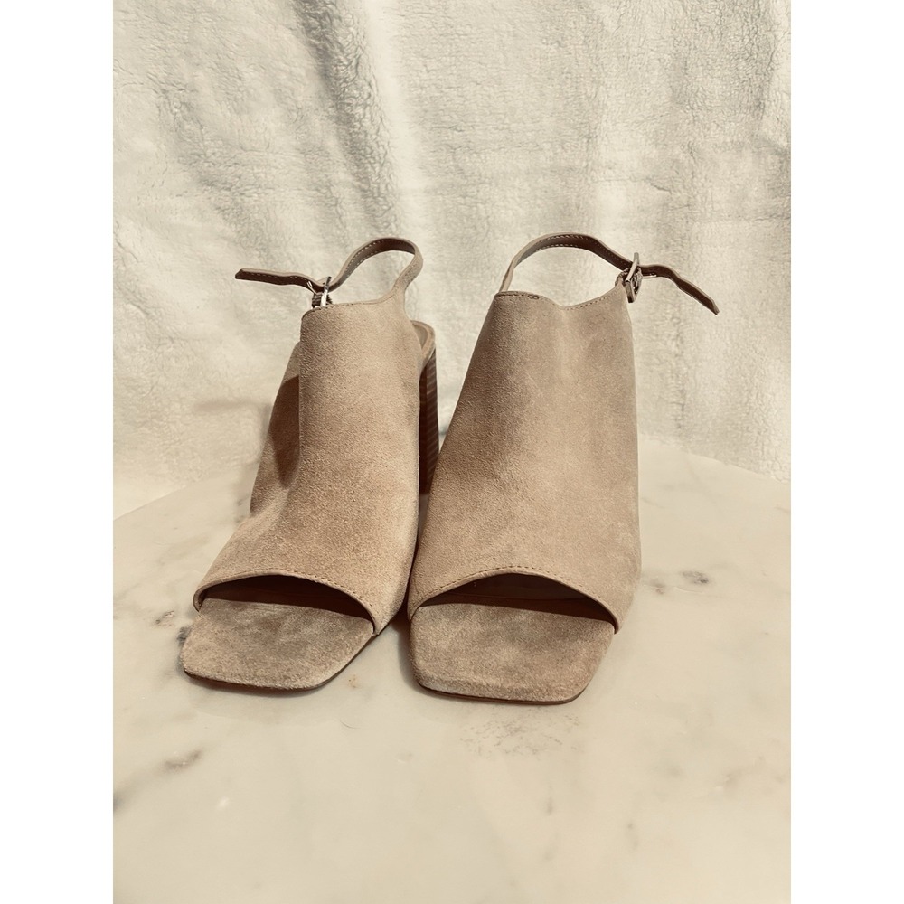 Vince Camuto Women's 8.5 Tan Leather Stiletto Heels Slip‑On Pumps NWOB - Picture 7 of 10